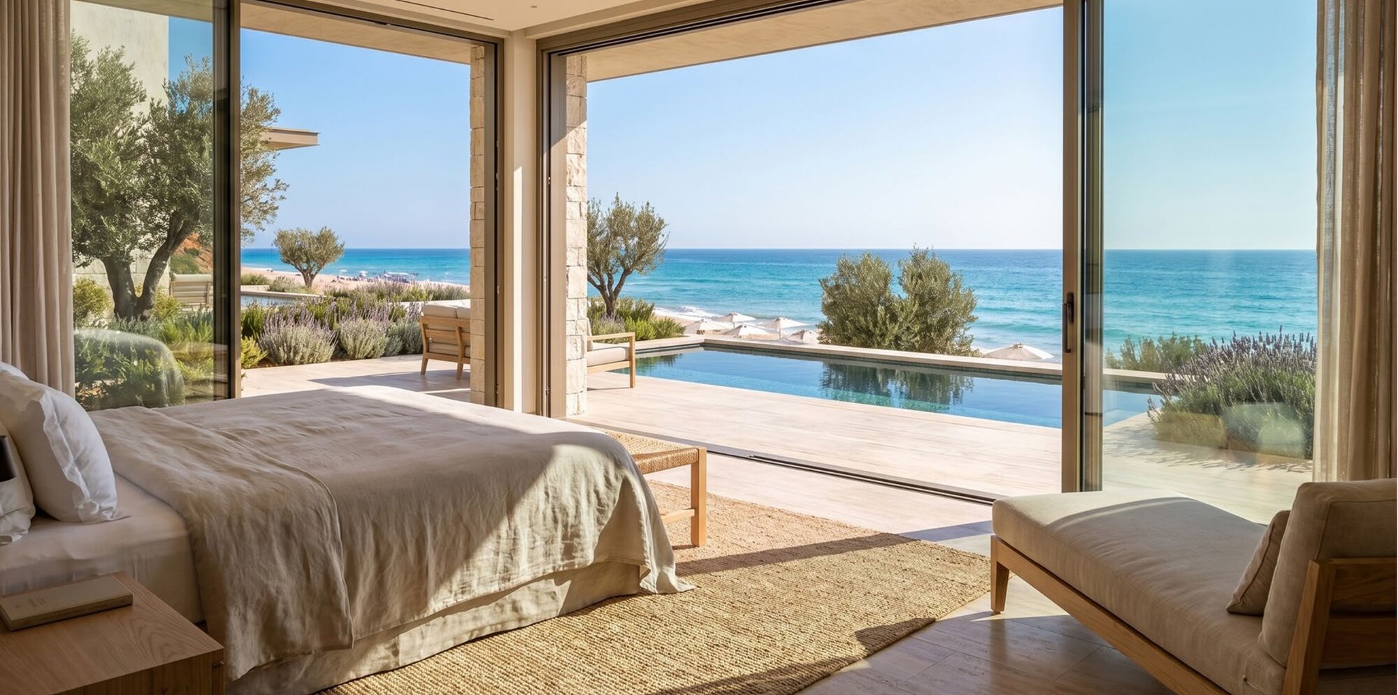 Master bedroom with sea view